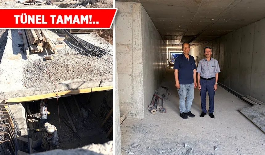 84 Metrelik yaya altgeçidinin büyük bölümü tamamlandı
