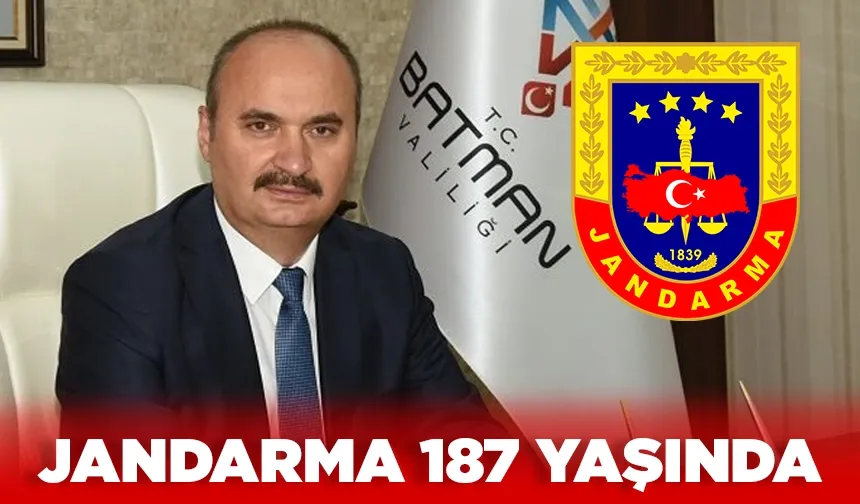 Vali Canalp, Jandarma’nın 187 kuruluş yıldönümünü kutladı