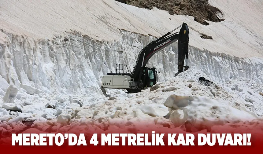 Yaz ortasında 2 Bin 973 metrede karla mücadele