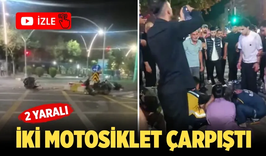 Batman’da kavşakta motosiklet kazası! 2 Yaralı