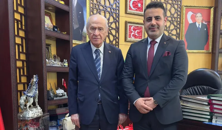 MHP İl Başkanı Çetin, Genel Başkan Bahçeli ile görüştü