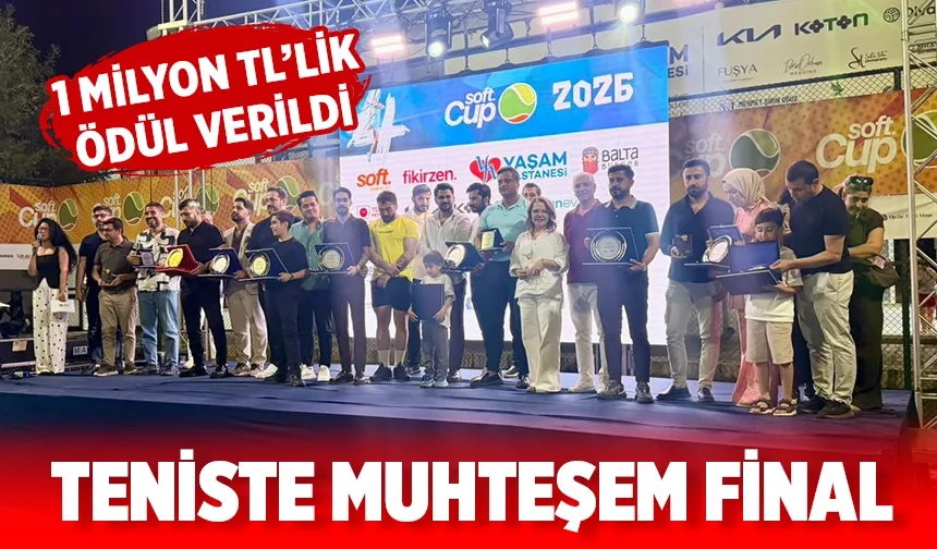 Softcup tenis turnuvası sona erdi