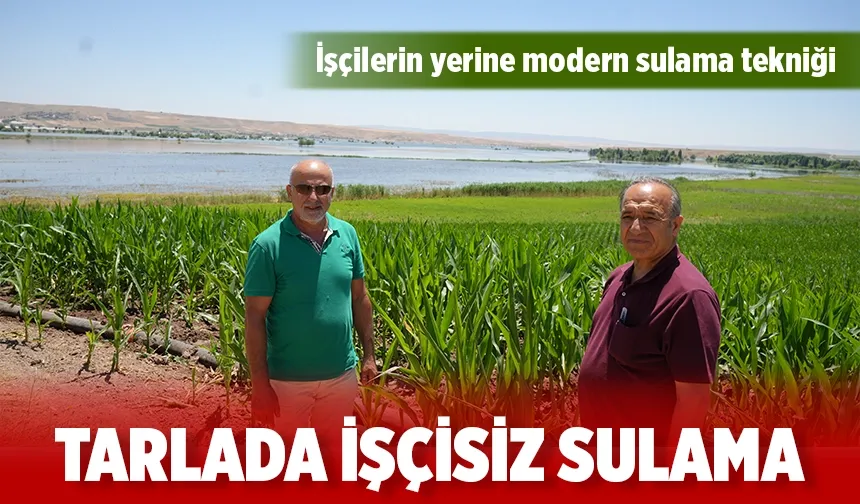 TARLADA İŞÇİSİZ SULAMA