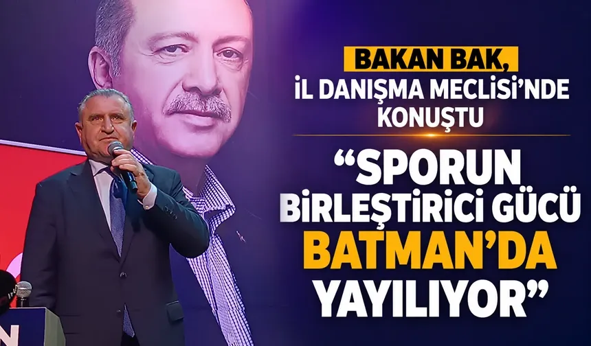 “Sporun birleştirici gücü Batman’da yayılıyor”