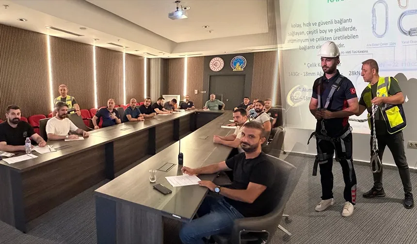 Batman Havalimanı personeline ‘yüksekte çalışma’ eğitimi
