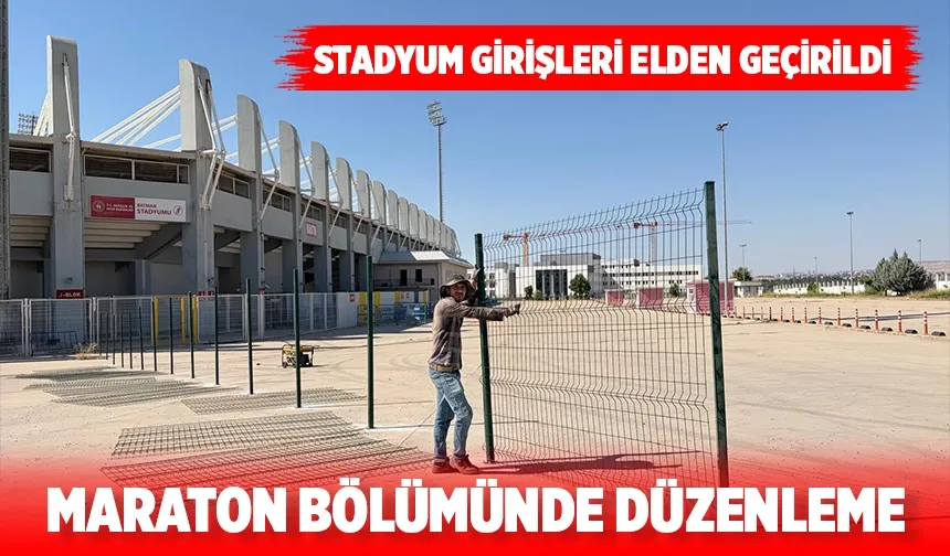 Stadyumda bilet gişe yerleri değişiyor
