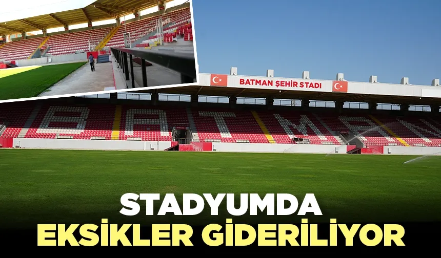 TFF Heyeti, Batman Stadyumunda incelemelerde bulundu