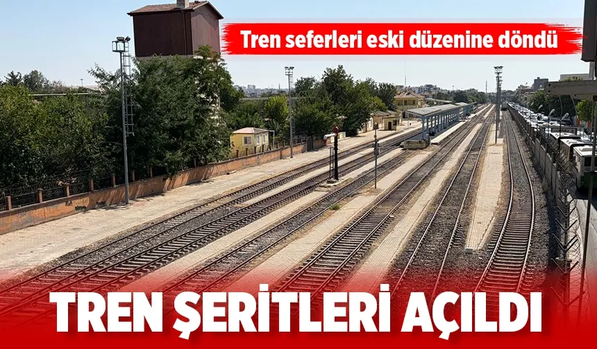 TREN ŞERİTLERİ TRAFİĞE AÇILDI