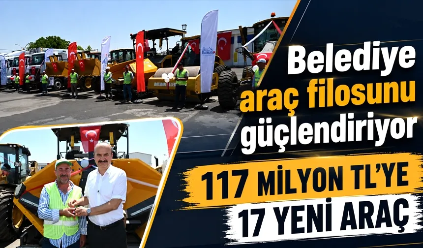 Batman Belediyesi araç filosunu güçlendiriyor