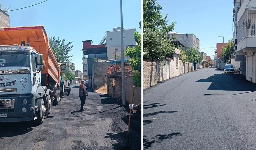 Belediyeden eş zamanlı asfalt çalışması