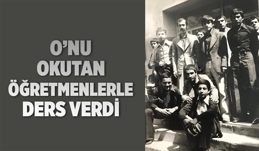 O’NU OKUTAN ÖĞRETMENLERLE DERS VERDİ