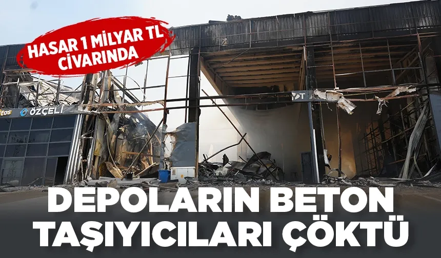 DEPOLARIN BETON TAŞIYICILARI ÇÖKTÜ