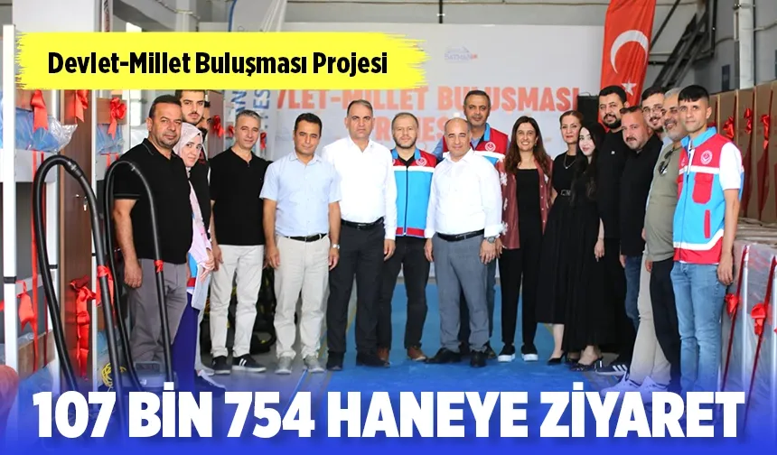 107 BİN 754 HANEYE ZİYARET