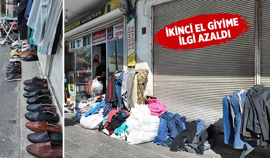 İkinci el kıyafetler alıcı bulamıyor