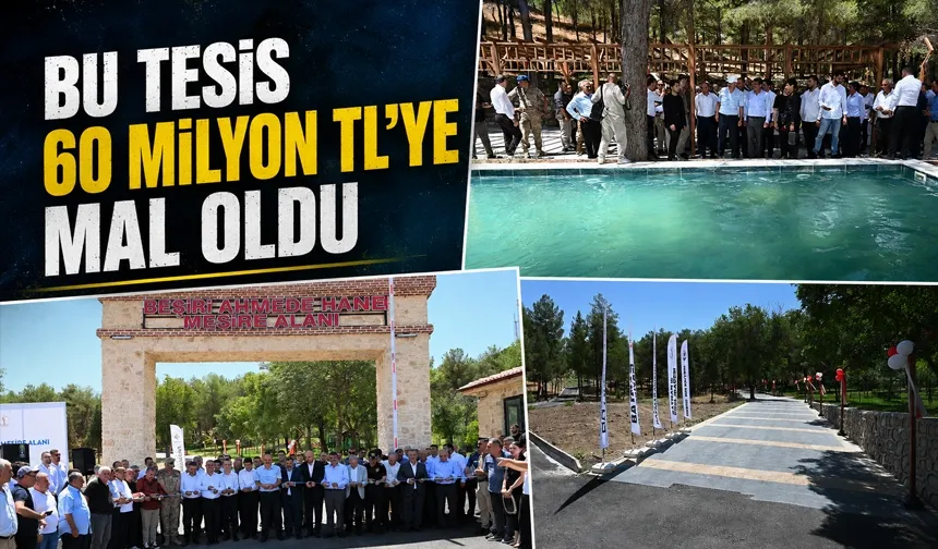 Beşiri’de Ahmedê Hani Mesire Alanı hizmete açıldı