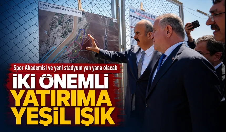 Gençlik ve Spor Bakanı Bak, Batman'da incelemelerde bulundu