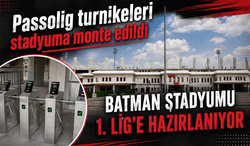 Passolig turnikeleri stadyuma monte edildi
