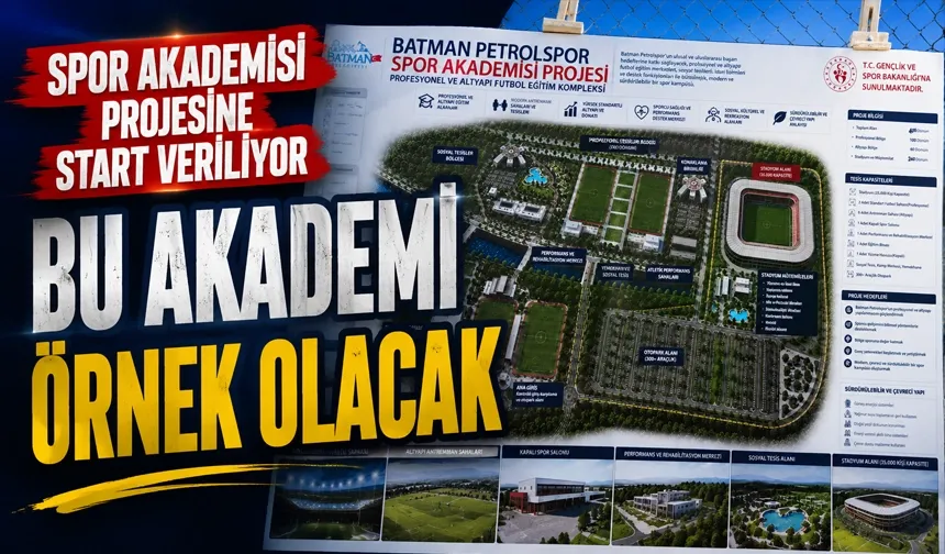 Spor Akademisi projesine start veriliyor