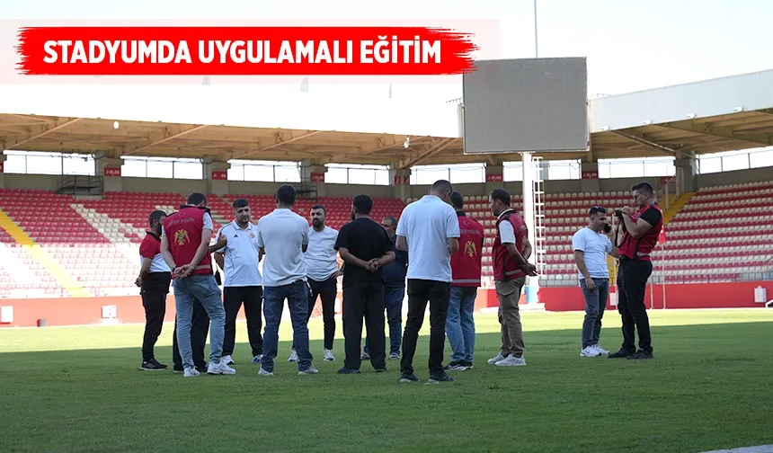 Spor Şube, Batman Petrol-Boluspor maçı öncesinde stadyumda eğitim verdi
