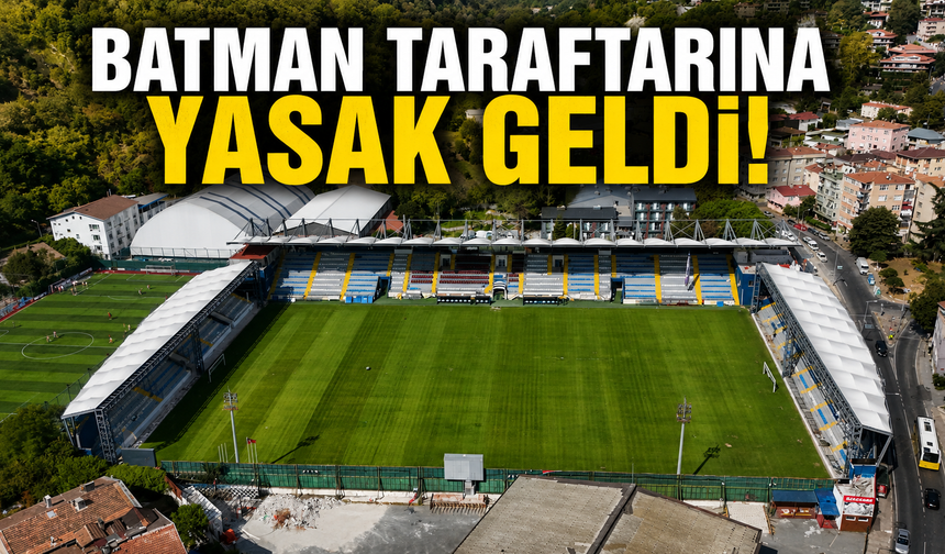 Sarıyer-Petrolspor maçına Batman taraftarı alınmayacak