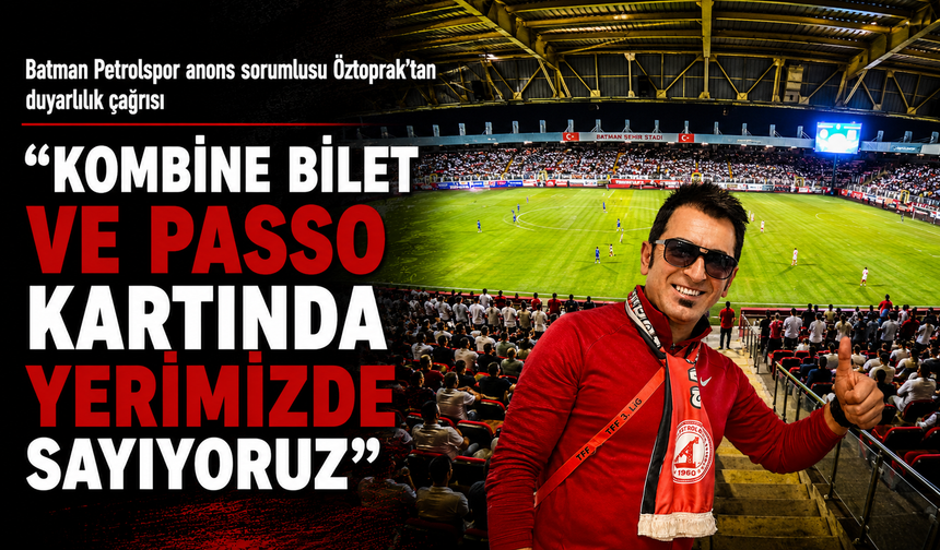 “KOMBİNE BİLET VE PASSO KARTINDA YERİMİZDE SAYIYORUZ”