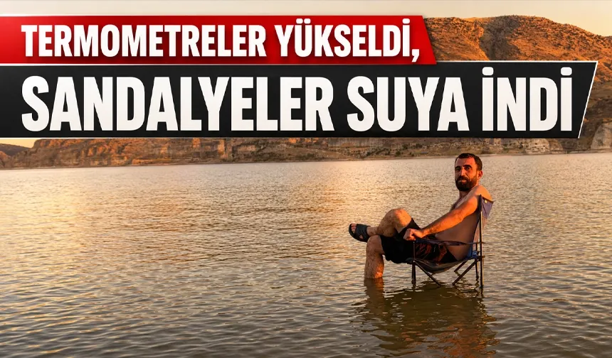 Sıcaklara ‘ıslak’ çözüm; sandalyeni al, suya gel!