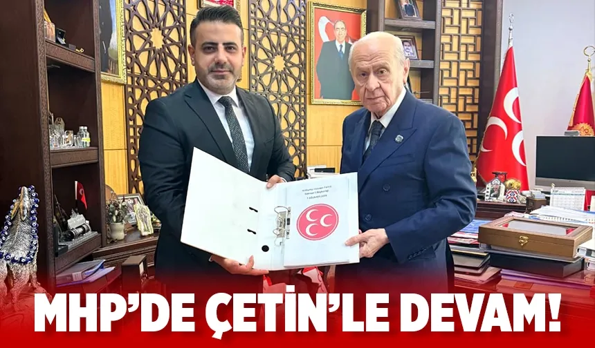 İl Başkanı, Genel Başkan Bahçeli ile bir araya gelerek yeni dönem için de onay aldı