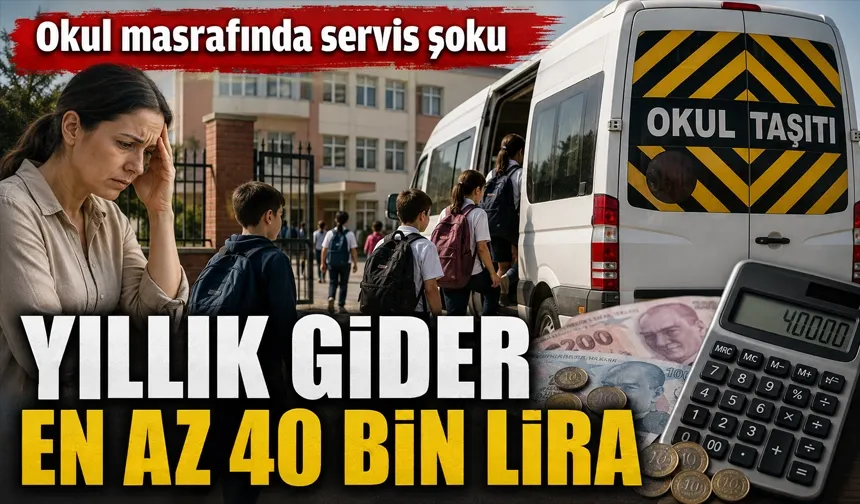 Okul masrafında servis şoku