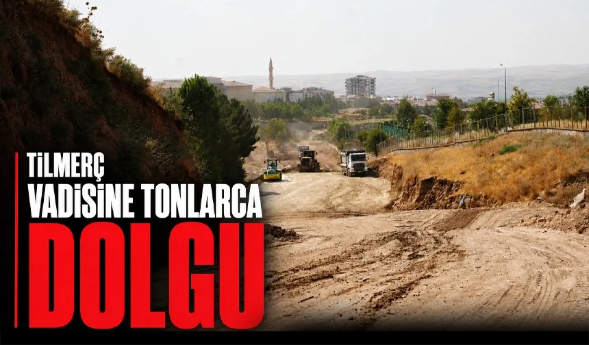 TİLMERÇ VADİSİNE TONLARCA DOLGU