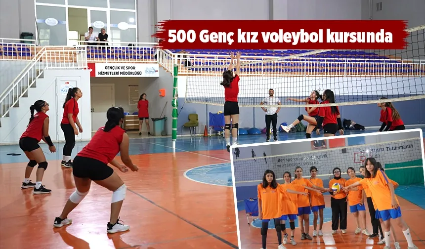 BATMANLI KIZLARIN VOLEYBOL SEVGİSİ