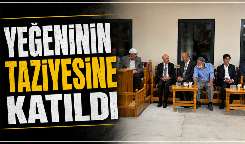 Yurtdışından dönen Bakan Şimşek, yeğenin taziyesine katıldı