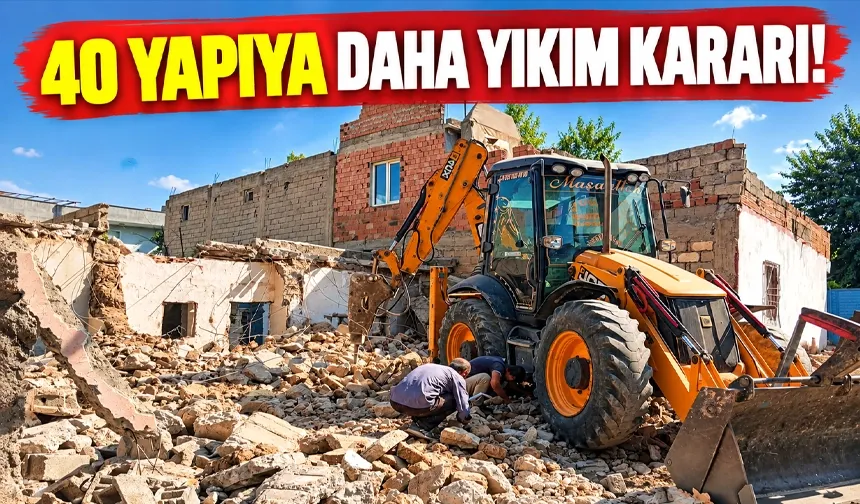 BATMAN’DA 6 YAPI YIKTIRILDI