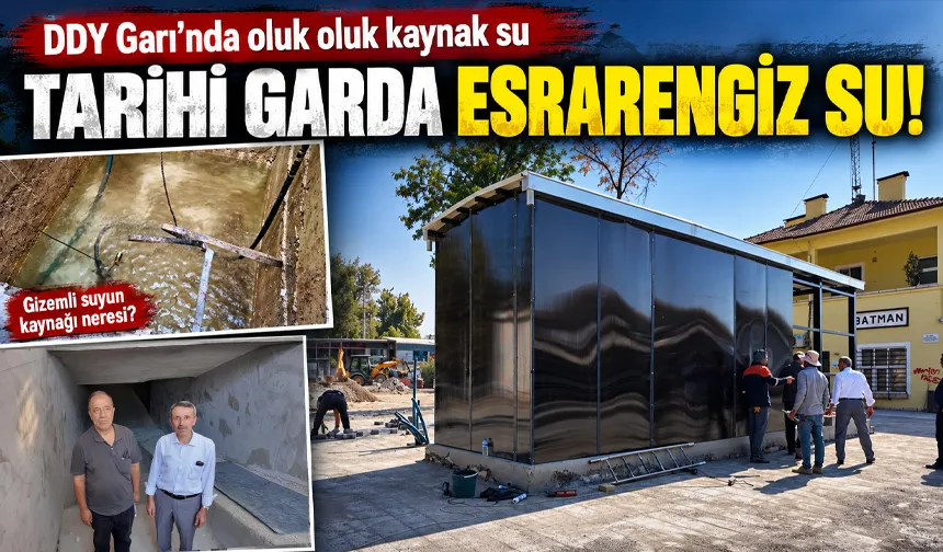 DDY Garı’nda oluk oluk kaynak su