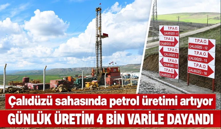 Çalıdüzü sahasında petrol üretimi artıyor