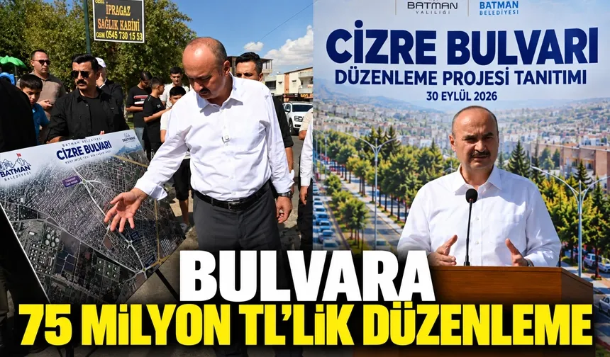 Cizre Bulvarı Düzenleme projesi tanıtıldı
