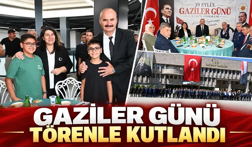 GAZİLER GÜNÜ TÖRENLE KUTLANDI