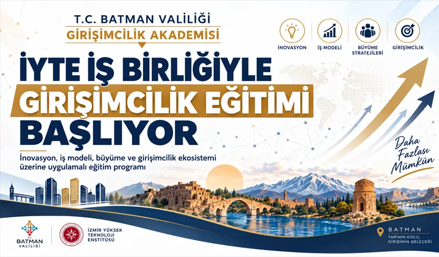 İYTE İŞ BİRLİĞİYLE GİRİŞİMCİLİK EĞİTİMİ BAŞLIYOR