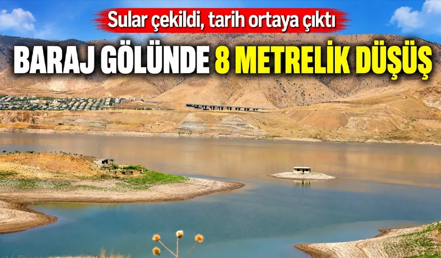 BARAJ GÖLÜNDE 8 METRELİK DÜŞÜŞ