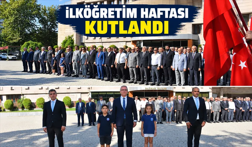 İLKÖĞRETİM HAFTASI KUTLANDI