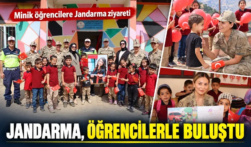 Minik öğrencilere Jandarma ziyareti