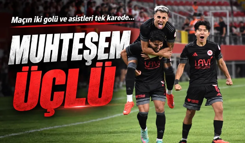 Maçın iki golü ve asistleri tek karede…