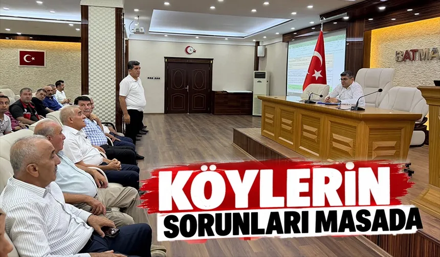 KÖYLERİN SORUNLARI MASADA