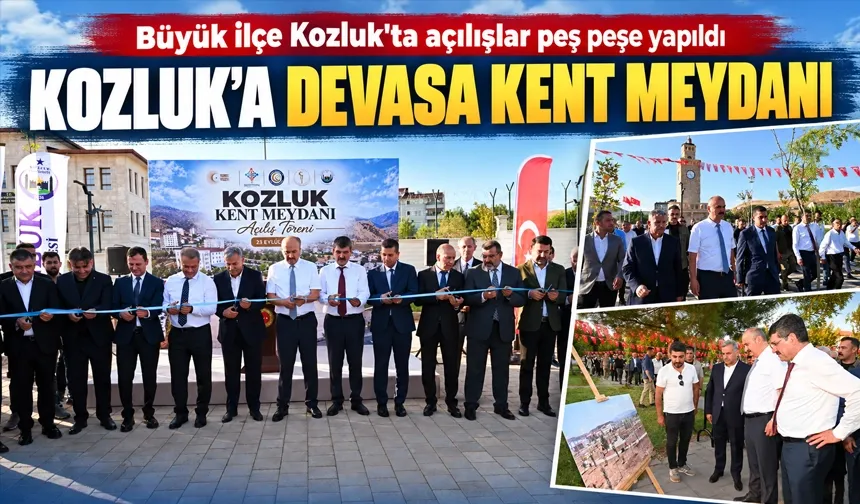 Büyük ilçe Kozluk'ta açılışlar peş peşe yapıldı
