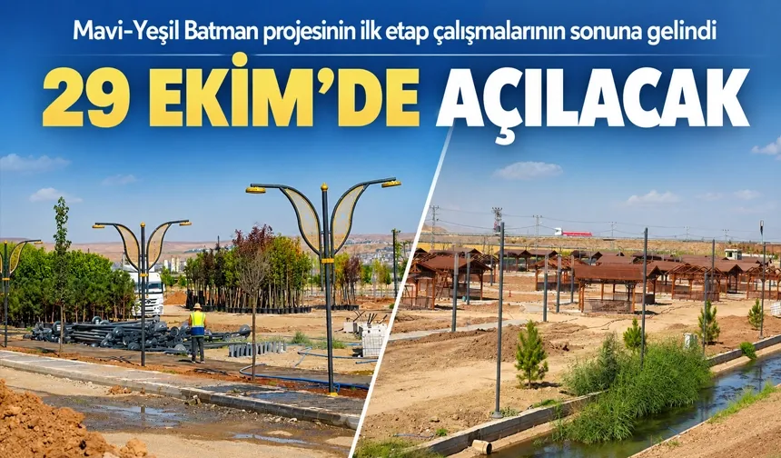 Mavi-Yeşil Batman projesinin ilk etap çalışmalarının sonuna gelindi