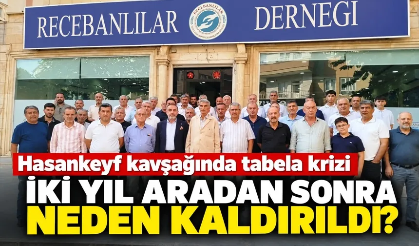 Hasankeyf kavşağında tabela krizi