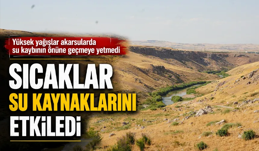 Yüksek yağışlar akarsularda su kaybının önüne geçmeye yetmedi