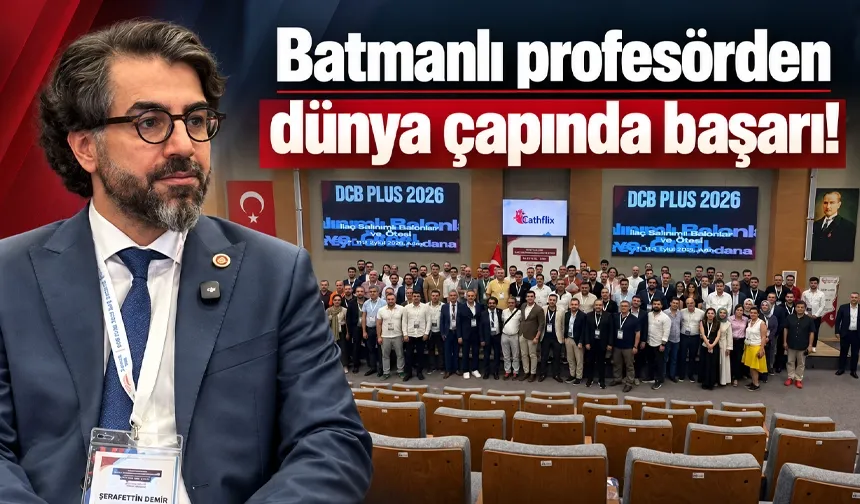 Batmanlı profesörden dünya çapında başarı!