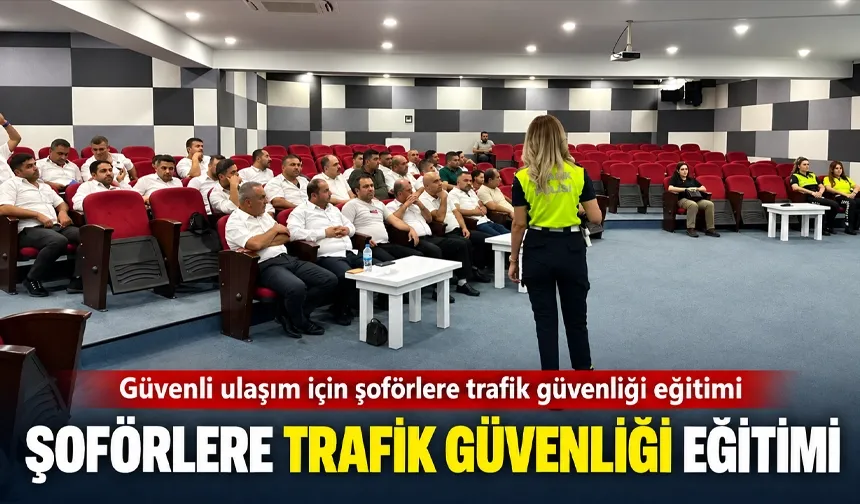 Güvenli ulaşım için şoförlere trafik güvenliği eğitimi