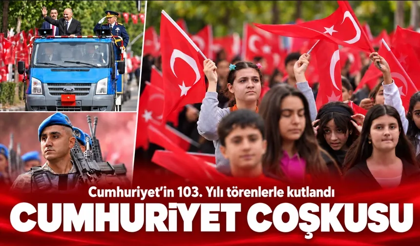 Cumhuriyet’in 103. Yılı törenlerle kutlandı