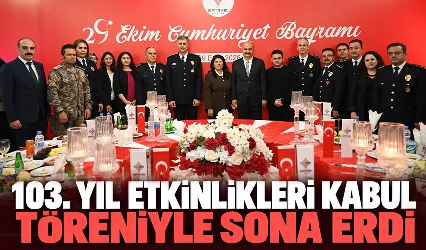 103. YIL ETKİNLİKLERİ KABUL TÖRENİYLE SONA ERDİ